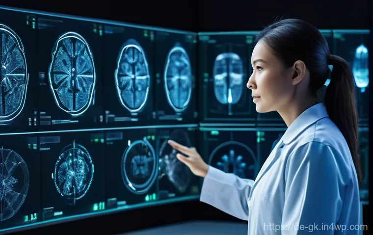 Transformer 모델의 하이퍼파라미터 조정 - A data scientist, dressed in a clean, practical lab coat over a modest shirt and trousers, carefully...