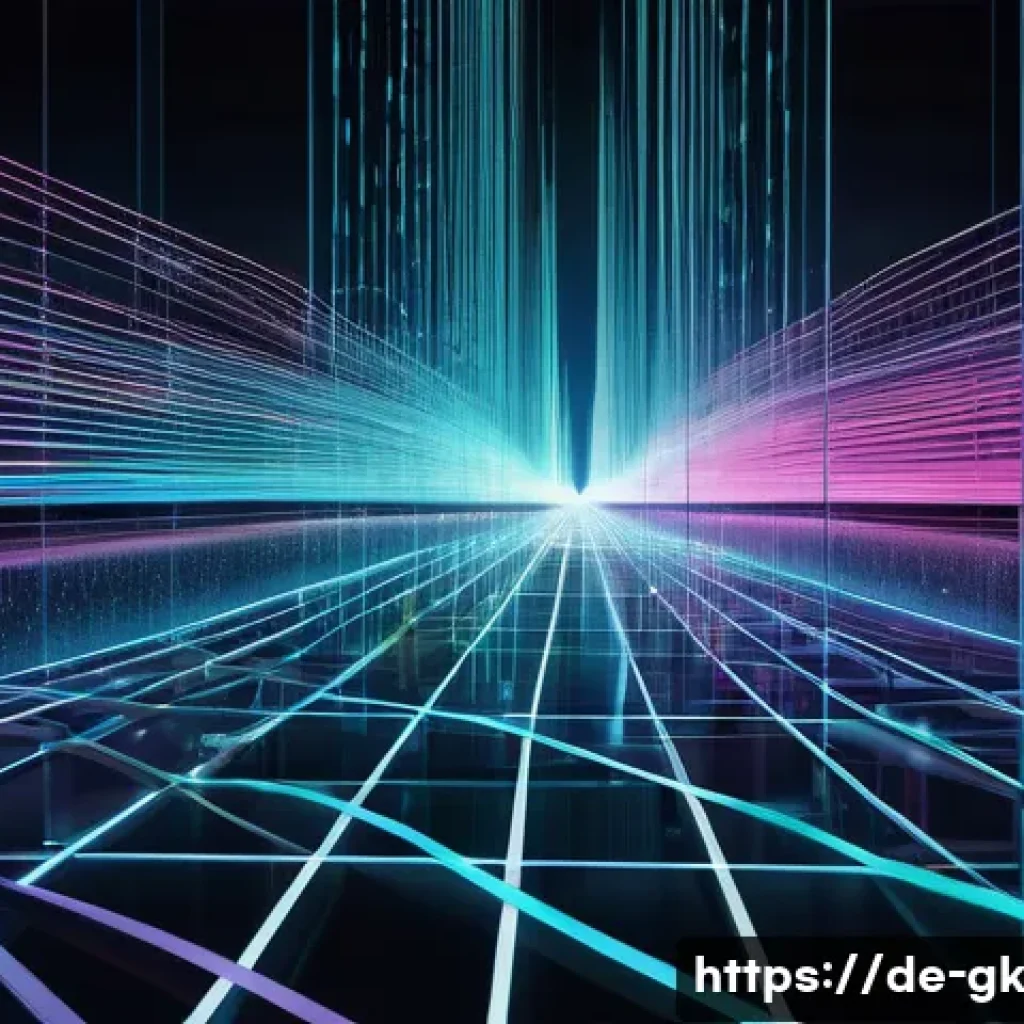 Self Attention 메커니즘의 이해 - **Prompt:** "A vibrant, abstract digital landscape representing the 'Orchestra of Data' within a sop...