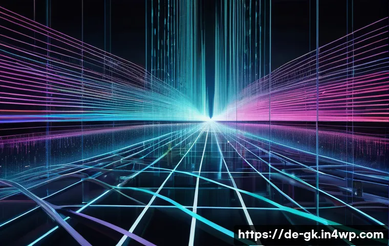 Self Attention 메커니즘의 이해 - **Prompt:** "A vibrant, abstract digital landscape representing the 'Orchestra of Data' within a sop...