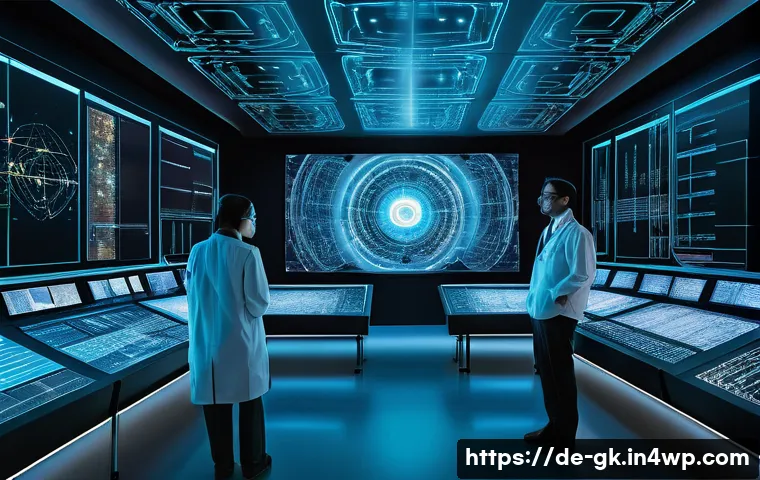 Hybrid 모델에서의 Transformer 활용 - **Prompt 1: The Symphony of Hybrid AI**
    A futuristic, brightly lit control room, radiating with ...