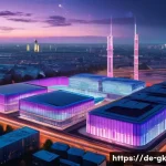 Transformer 아키텍처에서의 배치 정규화 - A sophisticated digital artwork illustrating the internal architecture of a Transformer neural netwo...