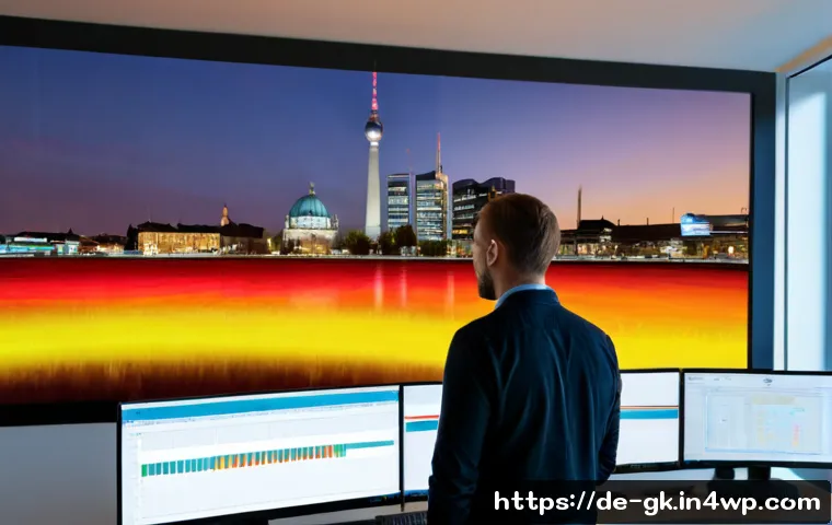 Home 30 Transformer 모델의 실시간 처리 기술 - Photorealistic modern German engineering office, a focused data scientist monitoring real-time AI pr...